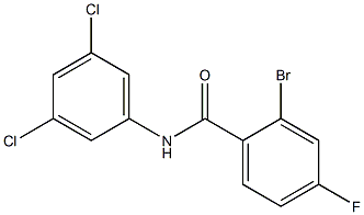 2-bromo-N-(3,5-dichlorophenyl)-4-fluorobenzamide Struktur