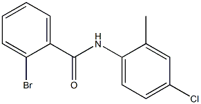 2-bromo-N-(4-chloro-2-methylphenyl)benzamide Struktur