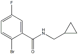 2-bromo-N-(cyclopropylmethyl)-5-fluorobenzamide Struktur