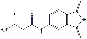 2-carbamothioyl-N-(1,3-dioxo-2,3-dihydro-1H-isoindol-5-yl)acetamide Struktur