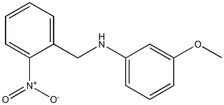 3-methoxy-N-[(2-nitrophenyl)methyl]aniline Struktur