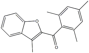 3-methyl-2-[(2,4,6-trimethylphenyl)carbonyl]-1-benzofuran Struktur