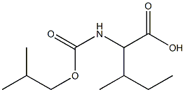 3-methyl-2-{[(2-methylpropoxy)carbonyl]amino}pentanoic acid Struktur