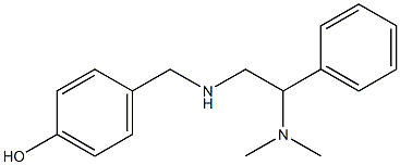 4-({[2-(dimethylamino)-2-phenylethyl]amino}methyl)phenol Struktur