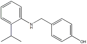 4-({[2-(propan-2-yl)phenyl]amino}methyl)phenol Struktur