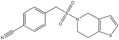 4-({4H,5H,6H,7H-thieno[3,2-c]pyridine-5-sulfonyl}methyl)benzonitrile Struktur