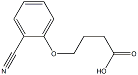 4-(2-cyanophenoxy)butanoic acid Struktur