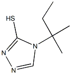 4-(2-methylbutan-2-yl)-4H-1,2,4-triazole-3-thiol Struktur