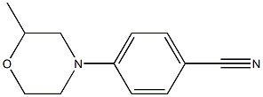 4-(2-methylmorpholin-4-yl)benzonitrile Struktur