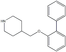 4-(2-phenylphenoxymethyl)piperidine Struktur