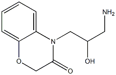 4-(3-amino-2-hydroxypropyl)-3,4-dihydro-2H-1,4-benzoxazin-3-one Struktur