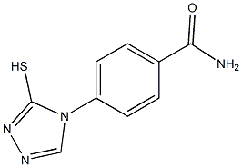 4-(3-sulfanyl-4H-1,2,4-triazol-4-yl)benzamide Struktur