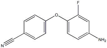 4-(4-amino-2-fluorophenoxy)benzonitrile Struktur