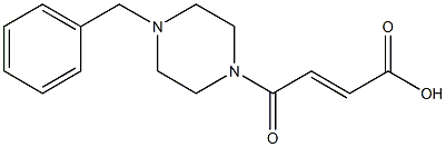 4-(4-benzylpiperazin-1-yl)-4-oxobut-2-enoic acid Struktur