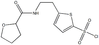 5-[2-(oxolan-2-ylformamido)ethyl]thiophene-2-sulfonyl chloride Struktur