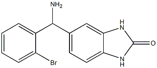 5-[amino(2-bromophenyl)methyl]-2,3-dihydro-1H-1,3-benzodiazol-2-one Struktur