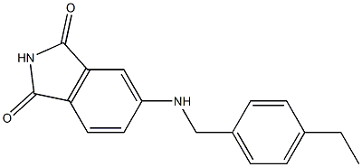 5-{[(4-ethylphenyl)methyl]amino}-2,3-dihydro-1H-isoindole-1,3-dione Struktur