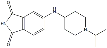 5-{[1-(propan-2-yl)piperidin-4-yl]amino}-2,3-dihydro-1H-isoindole-1,3-dione Struktur