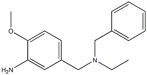 5-{[benzyl(ethyl)amino]methyl}-2-methoxyaniline Struktur