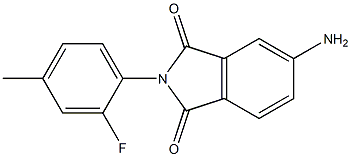 5-amino-2-(2-fluoro-4-methylphenyl)-2,3-dihydro-1H-isoindole-1,3-dione Struktur