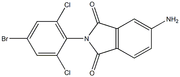 5-amino-2-(4-bromo-2,6-dichlorophenyl)-2,3-dihydro-1H-isoindole-1,3-dione Struktur