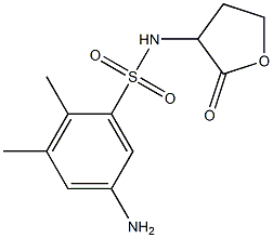 5-amino-2,3-dimethyl-N-(2-oxooxolan-3-yl)benzene-1-sulfonamide Struktur