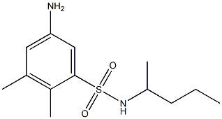 5-amino-2,3-dimethyl-N-(pentan-2-yl)benzene-1-sulfonamide Struktur