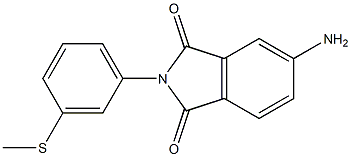 5-amino-2-[3-(methylsulfanyl)phenyl]-2,3-dihydro-1H-isoindole-1,3-dione Struktur