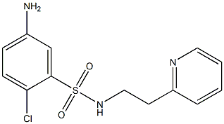 5-amino-2-chloro-N-[2-(pyridin-2-yl)ethyl]benzene-1-sulfonamide Struktur