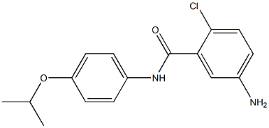 5-amino-2-chloro-N-[4-(propan-2-yloxy)phenyl]benzamide Struktur