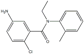 5-amino-2-chloro-N-ethyl-N-(2-methylphenyl)benzamide Struktur