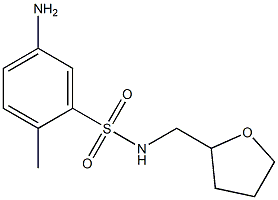 5-amino-2-methyl-N-(oxolan-2-ylmethyl)benzene-1-sulfonamide Struktur