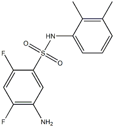 5-amino-N-(2,3-dimethylphenyl)-2,4-difluorobenzene-1-sulfonamide Struktur