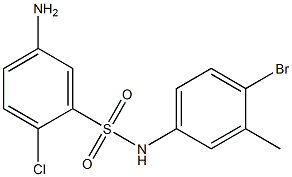 5-amino-N-(4-bromo-3-methylphenyl)-2-chlorobenzene-1-sulfonamide Struktur