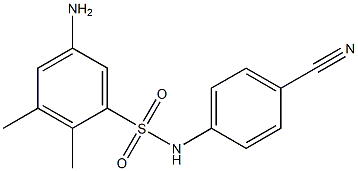 5-amino-N-(4-cyanophenyl)-2,3-dimethylbenzene-1-sulfonamide Struktur