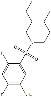 5-amino-N,N-dibutyl-2,4-difluorobenzene-1-sulfonamide Struktur