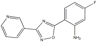 5-fluoro-2-[3-(pyridin-3-yl)-1,2,4-oxadiazol-5-yl]aniline Struktur