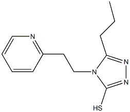 5-propyl-4-[2-(pyridin-2-yl)ethyl]-4H-1,2,4-triazole-3-thiol Struktur