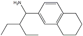 6-(1-amino-2-ethylbutyl)-1,2,3,4-tetrahydronaphthalene Struktur