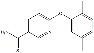 6-(2,5-dimethylphenoxy)pyridine-3-carbothioamide Struktur