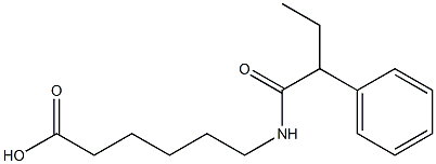 6-(2-phenylbutanamido)hexanoic acid Struktur