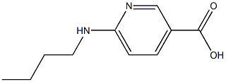 6-(butylamino)pyridine-3-carboxylic acid Struktur