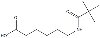 6-[(2,2-dimethylpropanoyl)amino]hexanoic acid Structure