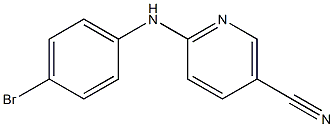 6-[(4-bromophenyl)amino]nicotinonitrile Struktur