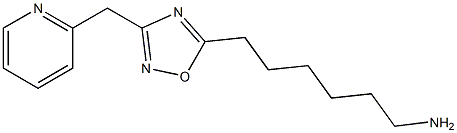 6-[3-(pyridin-2-ylmethyl)-1,2,4-oxadiazol-5-yl]hexan-1-amine Struktur