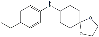 N-(4-ethylphenyl)-1,4-dioxaspiro[4.5]decan-8-amine Struktur