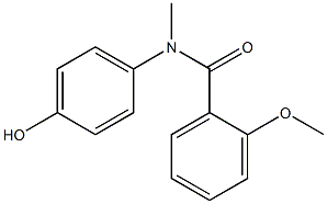 N-(4-hydroxyphenyl)-2-methoxy-N-methylbenzamide Struktur