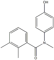 N-(4-hydroxyphenyl)-N,2,3-trimethylbenzamide Struktur