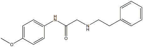 N-(4-methoxyphenyl)-2-[(2-phenylethyl)amino]acetamide Struktur