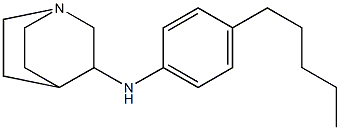 N-(4-pentylphenyl)-1-azabicyclo[2.2.2]octan-3-amine Struktur